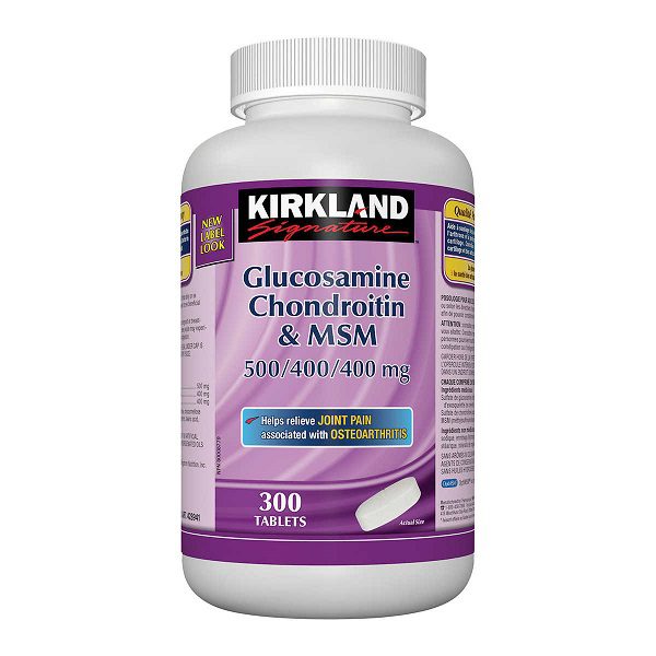 Kirkland-Glucosamine-Chondroitin-MSM-1.jpg گلوکزآمین کندرویتین و ام اس ام کرکلند - Image 1