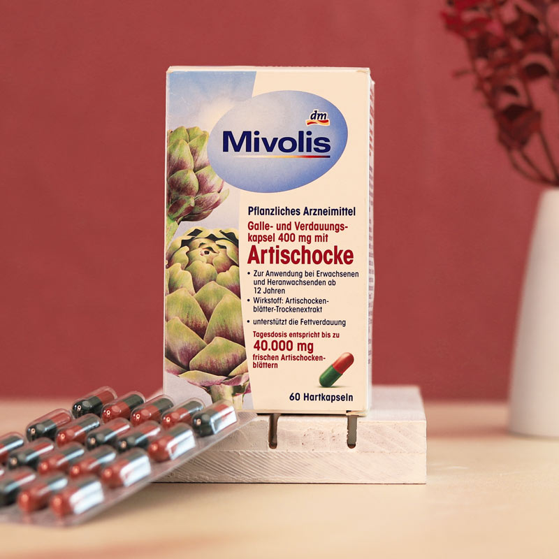 artischocke-mivolis کپسول پاکسازی کبد کنگر فرنگی (آرتیشو) میولیس 60 عدد - Image 1