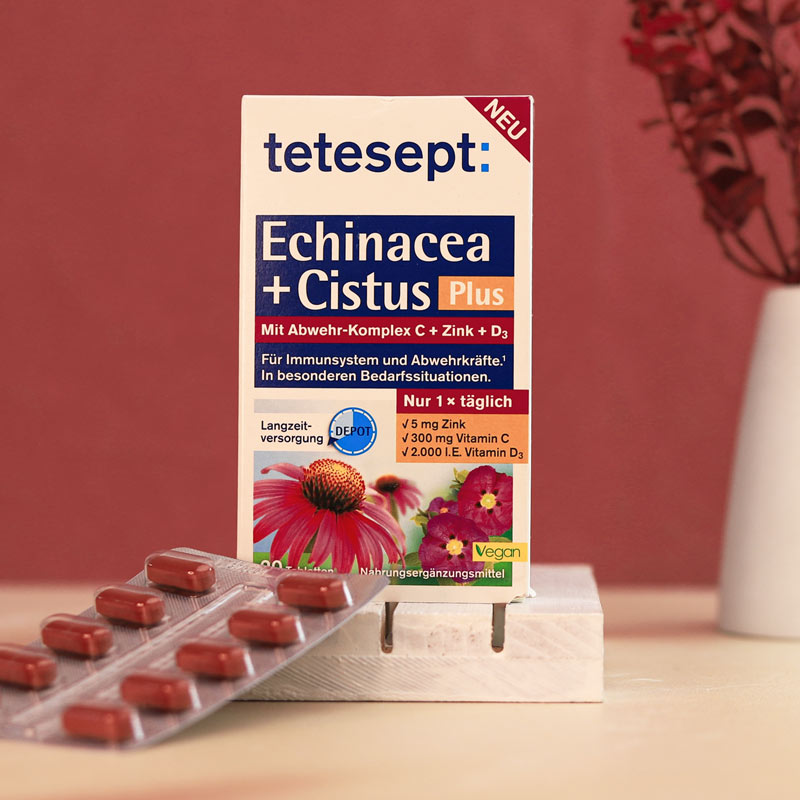 echinacea-cistus-tetesept قرص اکیناسه + سیستوس پلاس تتسپت - Image 1