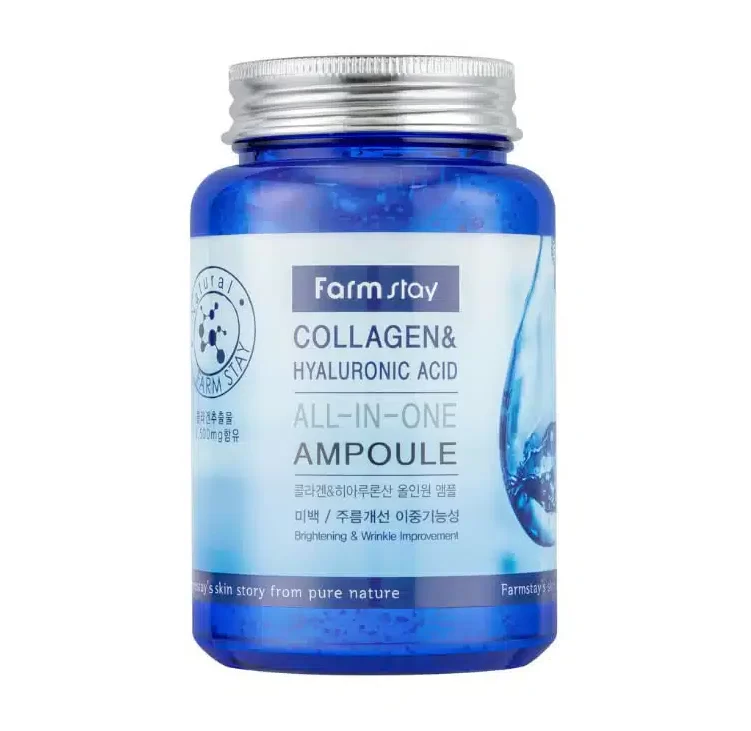 farm-stay-collagen-hyaluronic-acid-all-in-one-ampoule-1-1-e1708462912131.webp ژل آبرسان و هیالورونیک اسید فارماسی (فارم استی) - Image 1