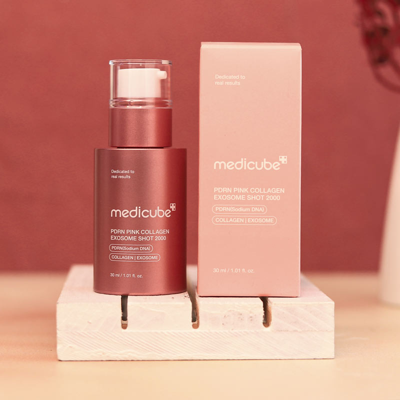 medicube-pdrn-pink-exome-shot سرم اگزوزوم کلاژن شات 7500 مدیکیوب - Image 1