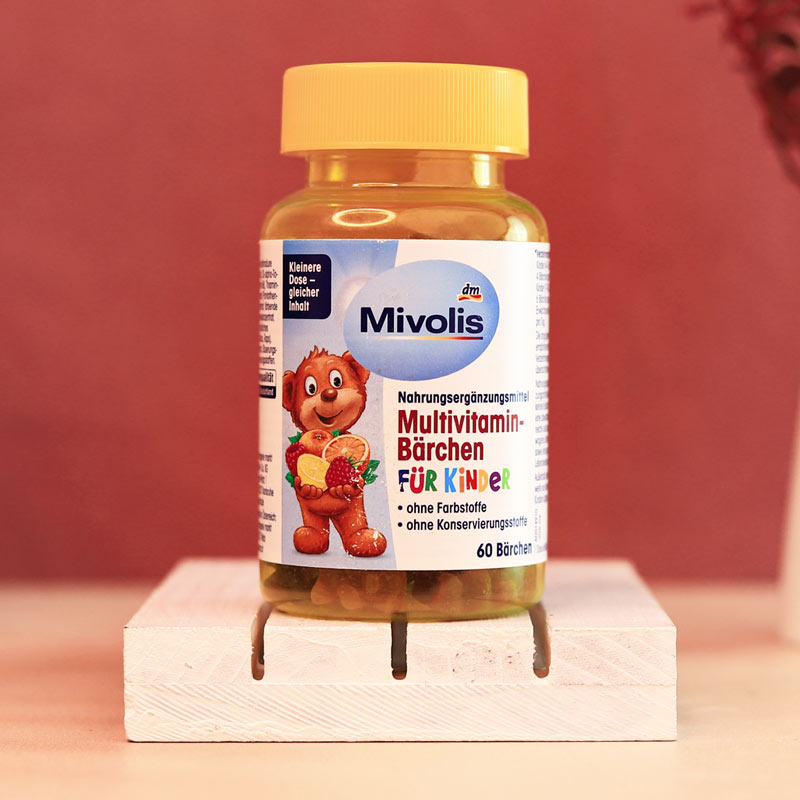 multivitamin-kids-mivolis-gummy مولتی ویتامین پاستیلی کودک از برند آلمانی Mivolis - Image 1