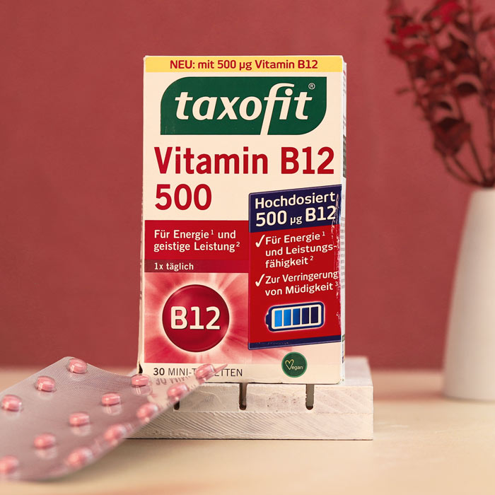 vita-b12-taxofit-500 قرص ویتامین ب12 500 تاکسوفیت - Image 1