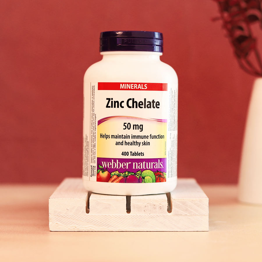 zinc-webber-naturals زینک 50 میلی گرم کلاته وبرنچرالز - Image 1